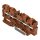 4-Leiter-Durchgangsklemme 2204-1401 Push-in CAGE CLAMP 4 mm² braun