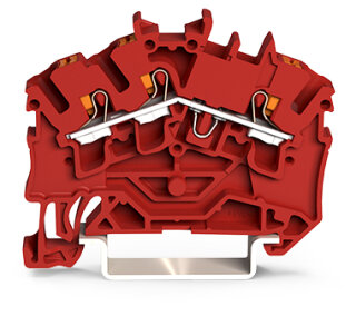 3-Leiter-Durchgangsklemme 2202-6303 Push-in CAGE CLAMP 2,5 mm² rot
