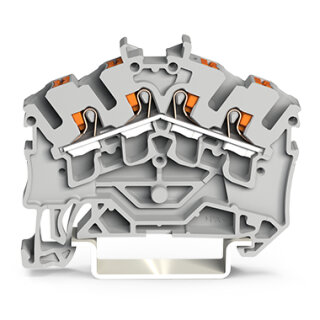 4-Leiter-Durchgangsklemme 2202-6405 2,5 mm² Push-in CAGE CLAMP schwarz