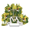 Doppelstockklemme 2202-2207 4-Leiter-Schutzleiter 2,5...