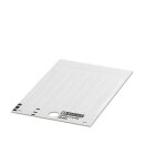 Einsteckschild US-EMT 13x109 mm weiß unbeschriftet...