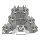 Dreistockklemme 2202-3228 Push-in CAGE CLAMP 2,5 mm² 19 A grau