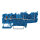 2-Leiter-Basisklemme 2222-1404 Push-in CAGE CLAMP 2,5 mm² blau