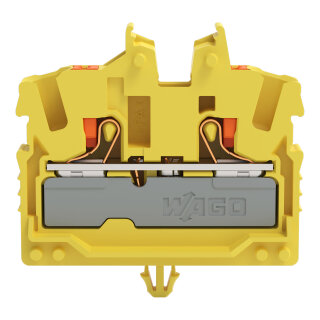 2-Leiter-Mini-Durchgangsklemme 2252-316 Push-in 2,5 mm² gelb