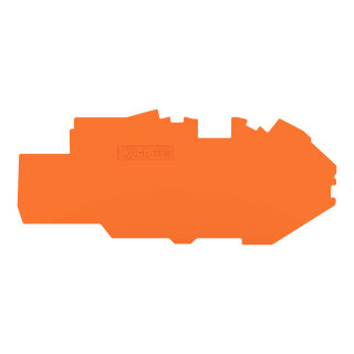 Abschluss- und Zwischenplatte 2216-7792 1 mm orange PA66