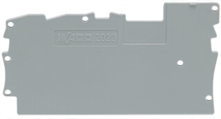 Abschluss- und Zwischenplatte 2020-1391 1 mm grau PA66