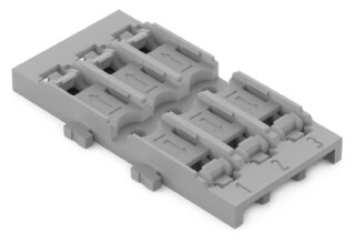 Befestigungsadapter 221-2523 3-fach Schraubbefestigung grau