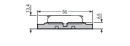 Befestigungsadapter 221-2525 5-fach Durchgangsverbinder...