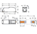 SMD-Leiterplattenklemme 2060-451 Push-in CAGE CLAMP 0,75...