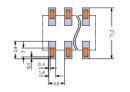 SMD-Leiterplattenklemme 2086-1104 4-polig 1,5 mm² Push-in