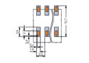 SMD-Leiterplattenklemme 2086-1211 11-polig Push-in CAGE CLAMP 1,5 mm² weiß
