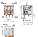 Leiterplattenklemme 2606-1102 Push-in CAGE CLAMP 6...