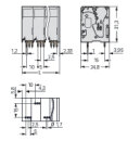 Leiterplattenklemme 2636-3103 Push-in CAGE CLAMP 16...