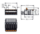 1-Leiter-Federleiste 2734-1112 Push-in CAGE CLAMP...