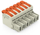 1-Leiter-Federleiste 832-1106 Push-in CAGE CLAMP 6-polig...