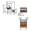 WAGO - 832-1202/000-9034 - 1-Leiter-Stiftleiste