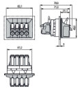 Durchführungsklemme 828-264/313-000 CAGE CLAMP Hebel...