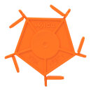 Kodierträger 2734-505 5 Elemente orange Federleisten