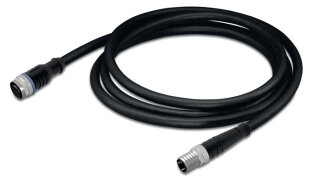 Sensor-Aktorleitung 756-6501/030-003 M12A-Buchse M8-Stecker 3-polig 0,3 m
