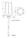 Funkantenne 758-974 GSM UMTS LTE WLAN 5G SMA 2m