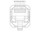RJ45-Steckverbinder VS-08-RJ45-5-Q/IP20 8-polig Schneidklemme