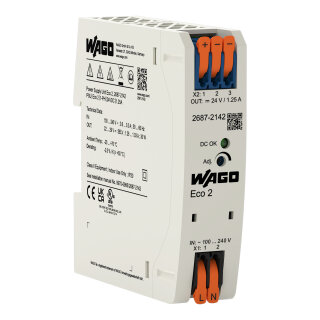 Stromversorgung WAGO Eco 2 2687-2142 1-phasig 24 V 1,25 A
