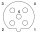 M12-Rundsteckverbinder SACC-DSIV-M12FSB-5CON-L 90 5-polig Buchse gewinkelt