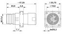 Rundsteckverbinder ST-7EP1N8ACK02S M17 Leistung 8-polig...