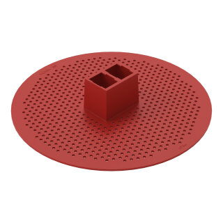 Montageplatte 897-2100 Snap-In Kunststoff rot 200 mm