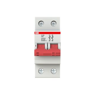 ABB - 2CDE282001R0025 - E202/25R Trennschalter 2P,25A,Schaltgriff rot