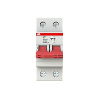 ABB - 2CDE282001R0045 - E202/45R Trennschalter 2P,45A,Schaltgriff rot