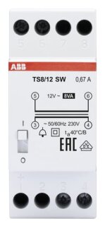 ABB - 2CSM081402R0811 - TS8/12SW Klingeltrafo 230V 8VA,12V,EIN/AUS Schalter