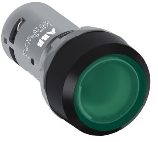 ABB - 1SFA619100R1212 - CP1-12G-10 LED Leuchtdrucktaster 1S gruen flach tast.. LED 110-130V AC/DC