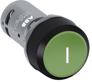 ABB - 1SFA619110R1072 - CP11-10G-11 Drucktaster, flach tastend, grün, 1S+1Ö , Aufdruck " I "