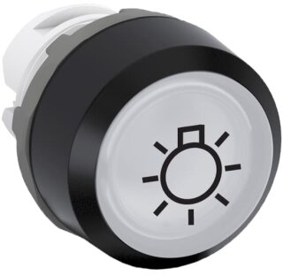 ABB - 1SFA611101R7120 - MP2-7120 Drucktaster Symbol "Leuchte" weiß, flach-verrastend, Frontring