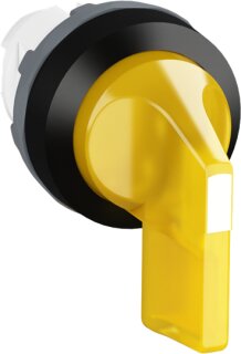 ABB - 1SFA611204R1103 - M2SS5-11Y Leuchtwahlschalter-Vorsatz A-C gelb, 2 Stellungen, langer Drehgriff