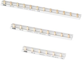 ABB - 2CDL210001R1602 - PS1/2/16 Phasenschiene 1Ph.,2Pins,16qmm, inkl.Endkappen