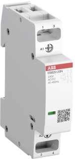 ABB - 1SBE121111R0720 - ESB20-20N-07 Installationsschütz 20 A, 2S/0Ö, 400 V AC/DC