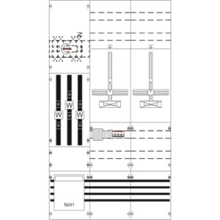 ABB STRIEBEL & JOHN - 2CPX033046R9999 - KA4217 Mess- und Wandlerfeld H5/B3 vorverdrahtet mit Zählerkreuz 250 A