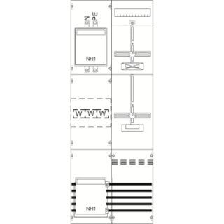 ABB STRIEBEL & JOHN - 2CPX033034R9999 - KA4227 Mess- und Wandlerfeld H5/B2 vorverdrahtet mit Zählerkreuz