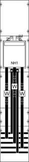 ABB STRIEBEL & JOHN - 2CPX033412R9999 - KA4039 Wandlerfeld BH5, SS vorverdrahtet Netzsystem TN-S 5-polig, 250 A