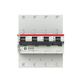 ABB - 2CDH784001R0607 - S754DR-K 63 sel. Haupt-LS SHU K-Char.,25kA,63A,4P