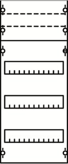 ABB STRIEBEL & JOHN - 2CPX037593R9999 - 1V0KA Reiheneinbaugeräte-Modul Reihenabstand 125mm, 4RE / BH0, 1FB