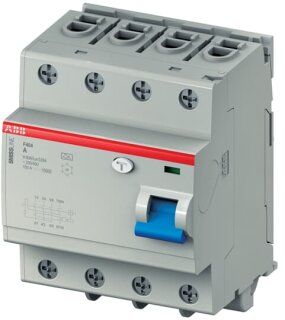 ABB - 2CCF544220E0630 - F404A-S63/0.1 Fehlerstromschutzschalter 63A,0.1mA,400VAC,50Hz,4P,steckbar,