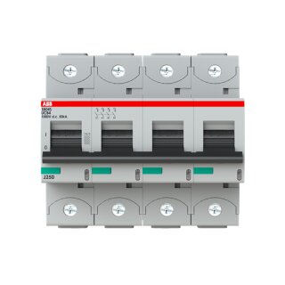 ABB - 2CCF020035R0001 - S804S-UCB4 Hochleist.Sicherungsautomat 4A,B,1000VDC=Icu 50kA, 4P
