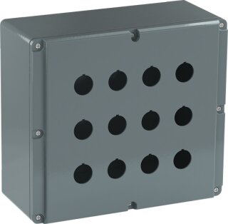 ABB - 1SFA170808R1012 - 080SP12 Metallgehäuse, 12 Befehlsstellen grau, Aluminium, IP66