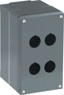 ABB - 1SFA170834R1004 - 080SP4M Metallgehäuse, 4 Befehlsstellen grau, Aluminium, IP66