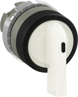 ABB - 1SFA184647R9105 - P9MSAD0B Wahlschalter 2 Pos weiß langer Griff, 2 Positionen: -45? / 45?