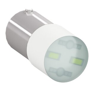 ABB - 1SFA187160R1005 - BA9S6LEDB LED-Lampe weiß 6V AC/DC BA9s für Lampenblöcke P9PDNxx + P9PDTxx