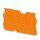Abschlussdeckel D-ST 2,5-0,8 OG orange PA 48,6 mm